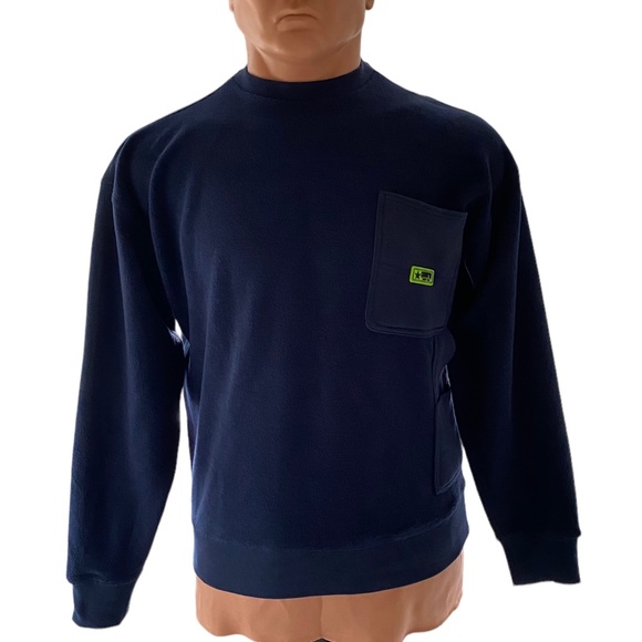 Converse Other - Converse Carpenter Crew Men’s Sweater Blue Pullover Size 10019956-A02